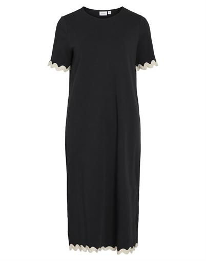 Vila - Vicalisa Midi Kjole - Black Beauty